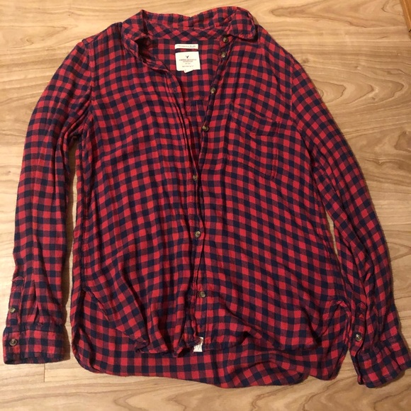 American Eagle soft plaid shirt - Picture 4 of 5